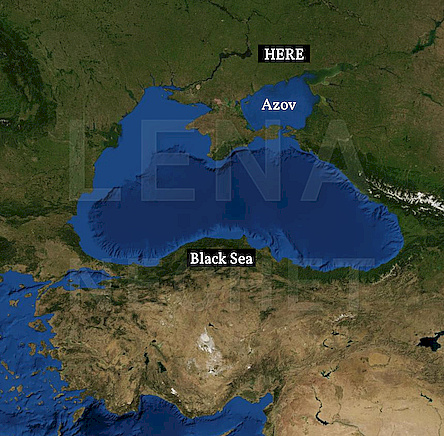 Map Azov Black Seas Lena Nechet