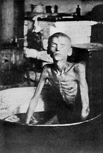 famine ukrainian boy