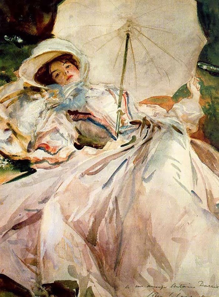 john singer sargent girl with umbrella 1900