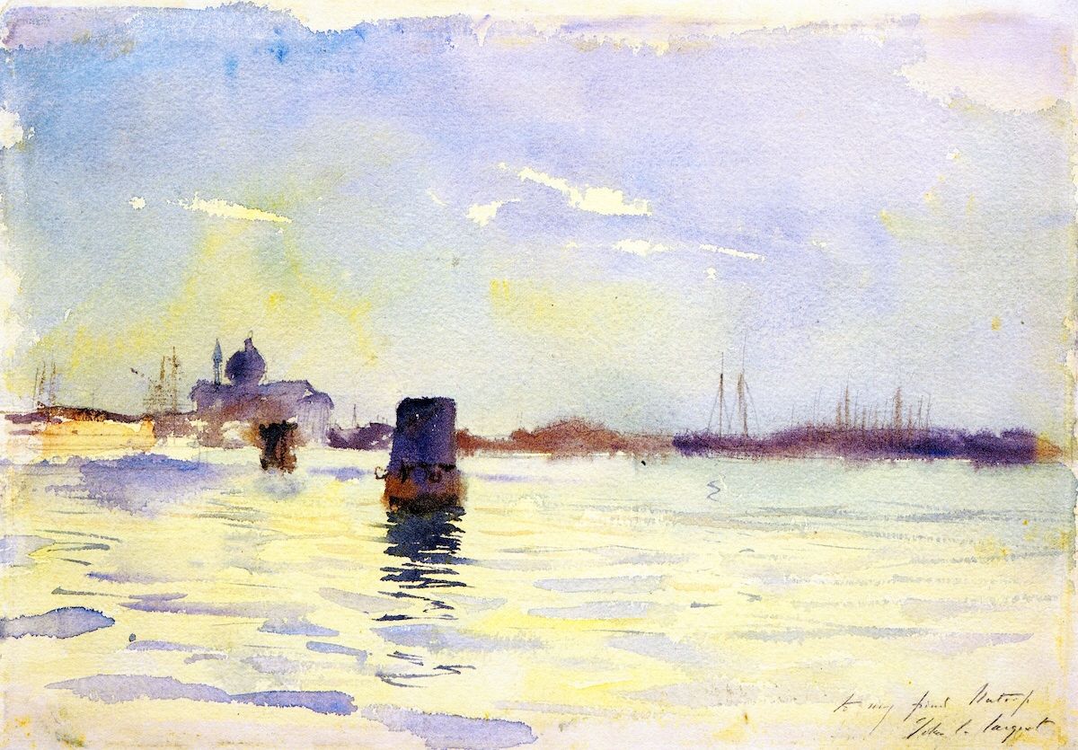 john singer sargent on the lagoons venice